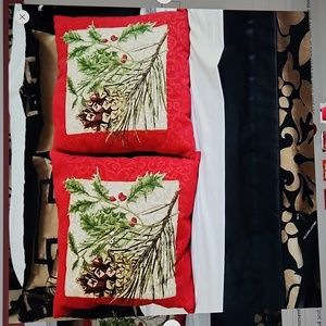 2 Holiday pillows